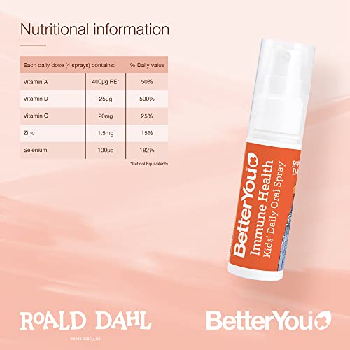 BetterYou Roald Dahl Immune Health Oral Spray 25ml - Vitamins &amp; Minerals at MySupplementShop by BetterYou