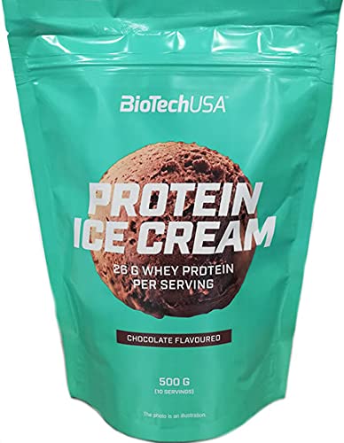 BioTechUSA Protein Ice Cream, Strawberry - 500g | High-Quality Protein Blends | MySupplementShop.co.uk