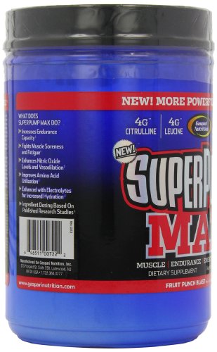 Gaspari Nutrition SuperPump Max 640g Fruit Punch | High-Quality Nitric Oxide Boosters | MySupplementShop.co.uk