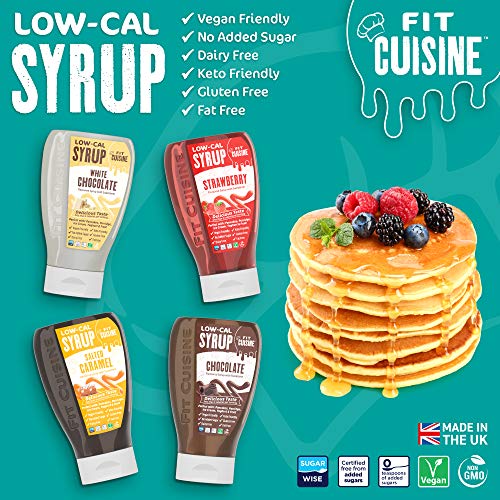 Applied Nutrition Fit Cuisine Low-Cal Syrup Strawberry 425ml | High-Quality Syrup | MySupplementShop.co.uk