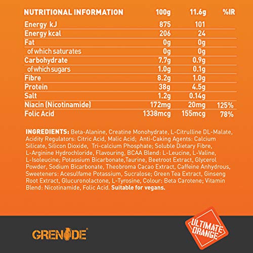 Grenade 50 Calibre Preloaded 25x23.5g Sticks Ultimate Orange | High-Quality Sports Nutrition | MySupplementShop.co.uk