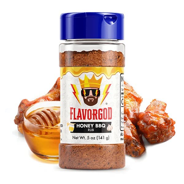 FlavorGod Honey BBQ Rub - 141g | High-Quality Herbs, Spices & Seasonings | MySupplementShop.co.uk