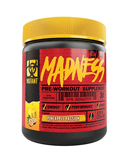 MUTANT Madness | Original Mutant Pre-Workout Powder| High-Intensity Workouts}| 30 Serving | 225 g (.83 lb) | Pineapple Passion - Default Title - Pre & Post Workout at MySupplementShop by Mutant