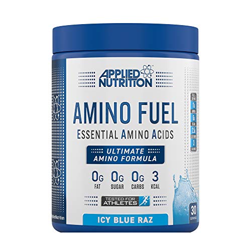 Applied Nutrition Amino Fuel - Amino Acids Supplement EAA Essential Amino Acids Powder Muscle Fuel & Recovery (390g - 30 Servings) (ICY Blue Raz) - Default Title - Amino Acids and BCAAs at MySupplementShop by Applied Nutrition