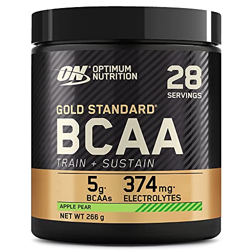 Optimum Nutrition Gold Standard BCAA  Train + Sustain Apple Pear  266g - Amino Acids and BCAAs at MySupplementShop by Optimum Nutrition