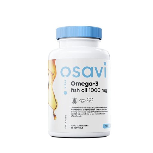 Osavi Omega-3 Fish Oil, 1000mg (Lemon) - 60 softgels | High-Quality Omega-3 | MySupplementShop.co.uk