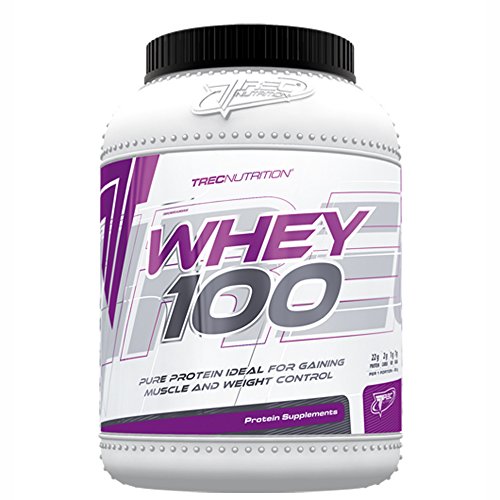 Trec Nutrition Whey 100, Strawberry - 2275 grams | High-Quality Protein | MySupplementShop.co.uk