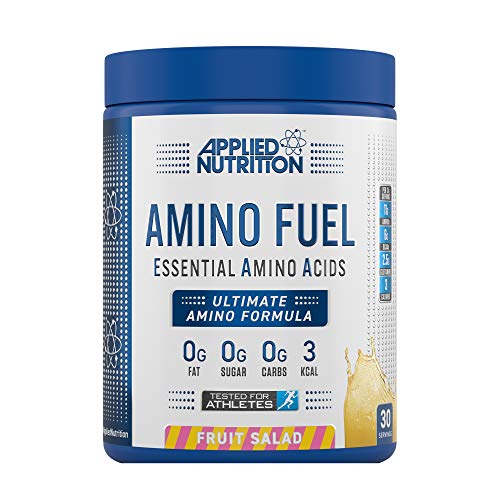 Applied Nutrition Amino Fuel - Amino Acids Supplement EAA Essential Amino Acids Powder Muscle Fuel & Recovery (390g - 30 Servings) (Fruit Salad) | High-Quality Amino Acids and BCAAs | MySupplementShop.co.uk