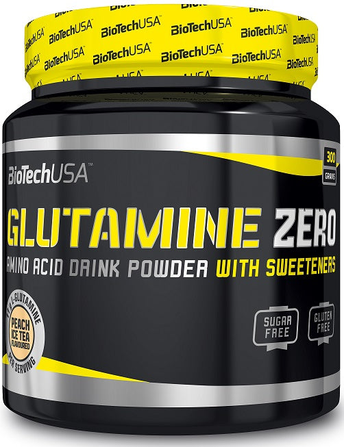 BioTechUSA Glutamine Zero, Peach Ice Tea - 300 grams - L-Glutamine, Glutamine at MySupplementShop by BioTechUSA