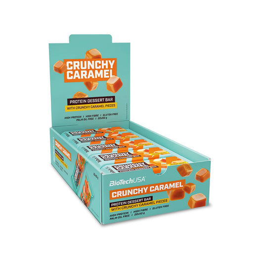 BioTechUSA Protein Dessert Bar, Crunchy Caramel - 20 x 50g | High-Quality Protein Bars | MySupplementShop.co.uk