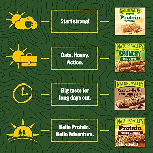 Nature Valley Protein 12x40g Peanut & Chocolate | High-Quality Sports Nutrition | MySupplementShop.co.uk