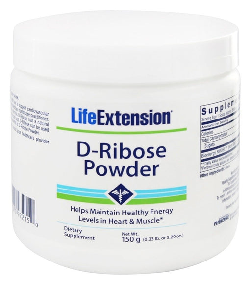 Life Extension D-Ribose Powder - 150g | High-Quality Special Formula | MySupplementShop.co.uk