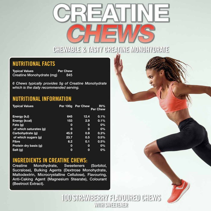 VOW Nutrition 100 x Creatine Chews - Creatine Powder at MySupplementShop by VOW Nutrition