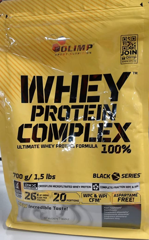 Olimp Nutrition Whey Protein Complex 100%, Strawberry - 700 grams | High-Quality Protein | MySupplementShop.co.uk