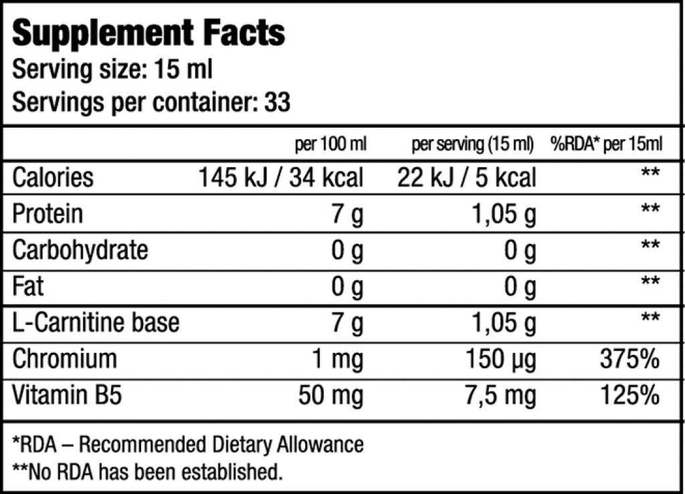 BioTechUSA L-Carnitine + Chrome, Orange - 500 ml. | High-Quality Carnitine | MySupplementShop.co.uk