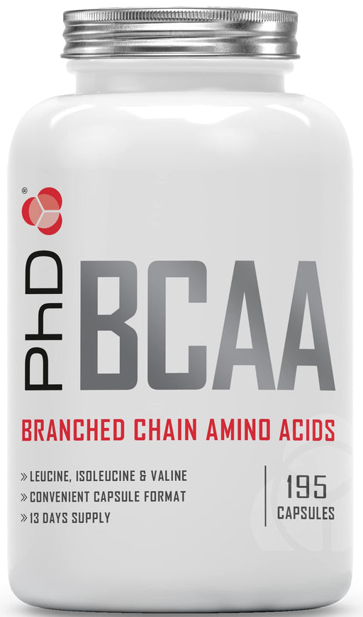 PhD BCAAs - 195 caps | High-Quality Amino Acids and BCAAs | MySupplementShop.co.uk