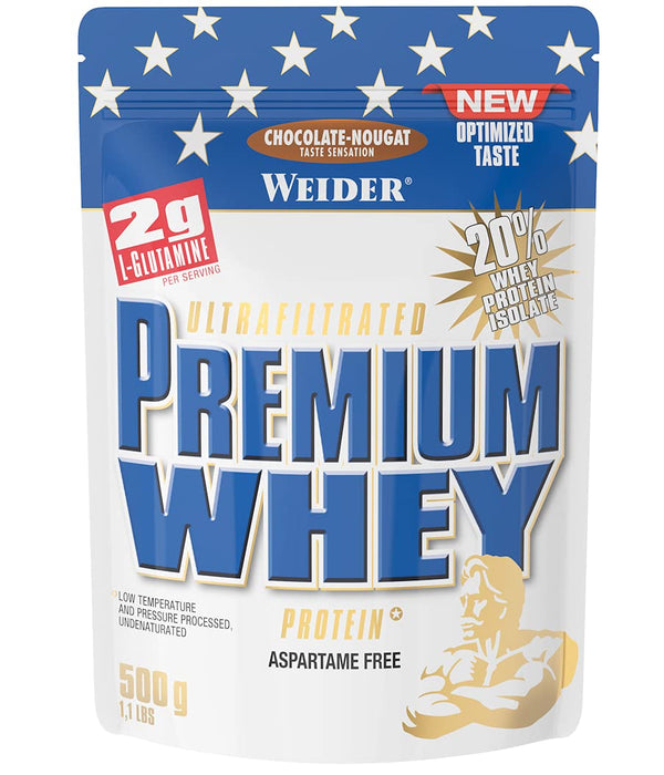 Weider Premium Whey, Chocolate Nougat - 500 grams | High-Quality Protein | MySupplementShop.co.uk