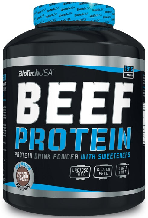 BioTechUSA Beef Protein, Strawberry - 1816 grams - Default Title - Protein at MySupplementShop by BioTechUSA