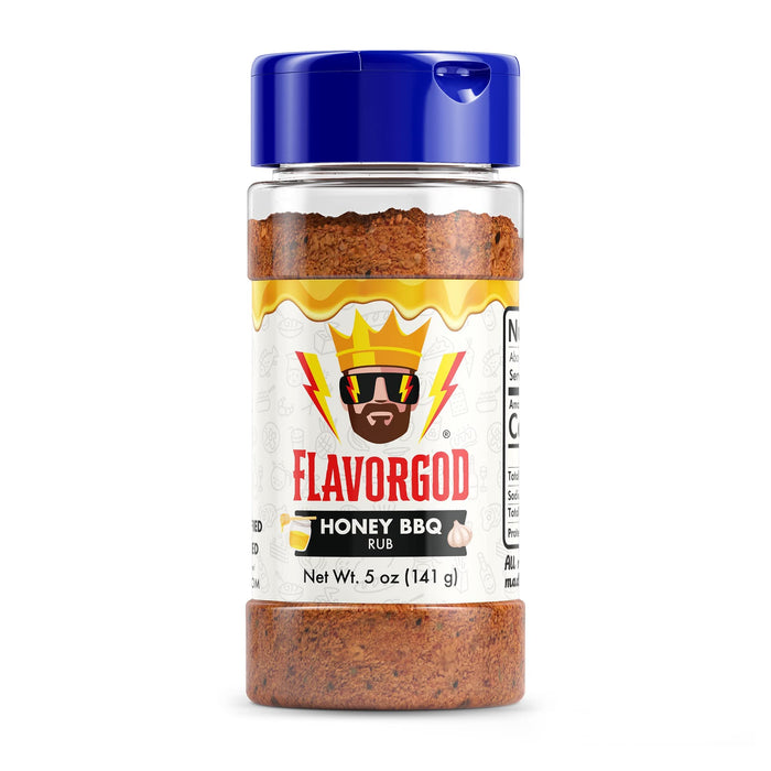 FlavorGod Honey BBQ Rub - 141g | High-Quality Herbs, Spices & Seasonings | MySupplementShop.co.uk