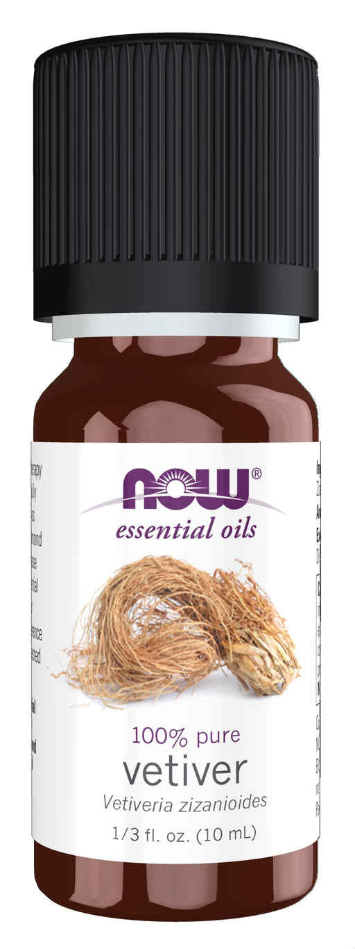 NOW Foods Essential Oil, Vetiver Oil - 10 ml. - Health and Wellbeing at MySupplementShop by NOW Foods