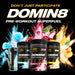 PVL Essentials Gold Series Domin8, Peach Mango Punch - 520g | High-Quality Energy Drinks | MySupplementShop.co.uk