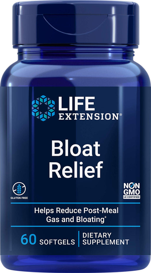 Life Extension Bloat Relief - 60 softgels | High-Quality Vitamins | MySupplementShop.co.uk