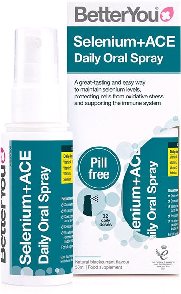 BetterYou Selenium + ACE Daily Oral Spray 50ml | High-Quality Oral Care | MySupplementShop.co.uk