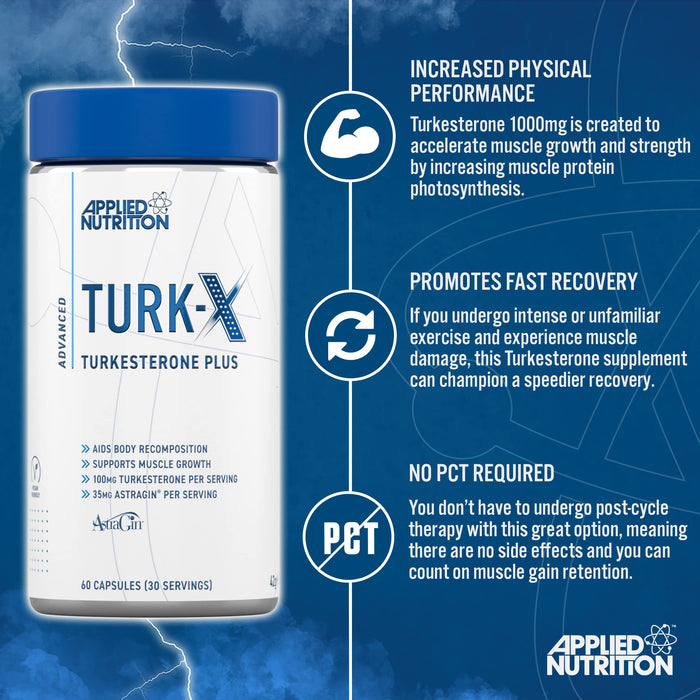 Applied Nutrition Turk X 60Caps - Natural Testosterone Support at MySupplementShop by Applied Nutrition