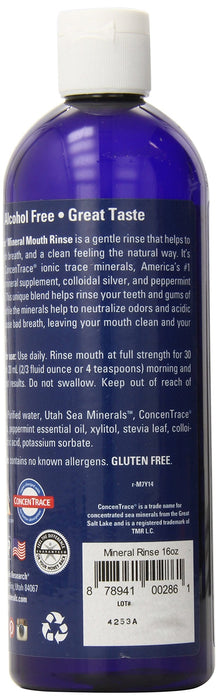 Trace Minerals ConcenTrace Mineral Mouth Rinse, Mint - 473 ml. - Beauty at MySupplementShop by Trace Minerals