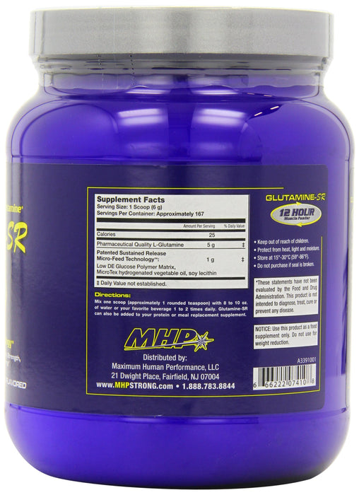 MHP Glutamine-SR - 1000 grams - L-Glutamine, Glutamine at MySupplementShop by Mhp