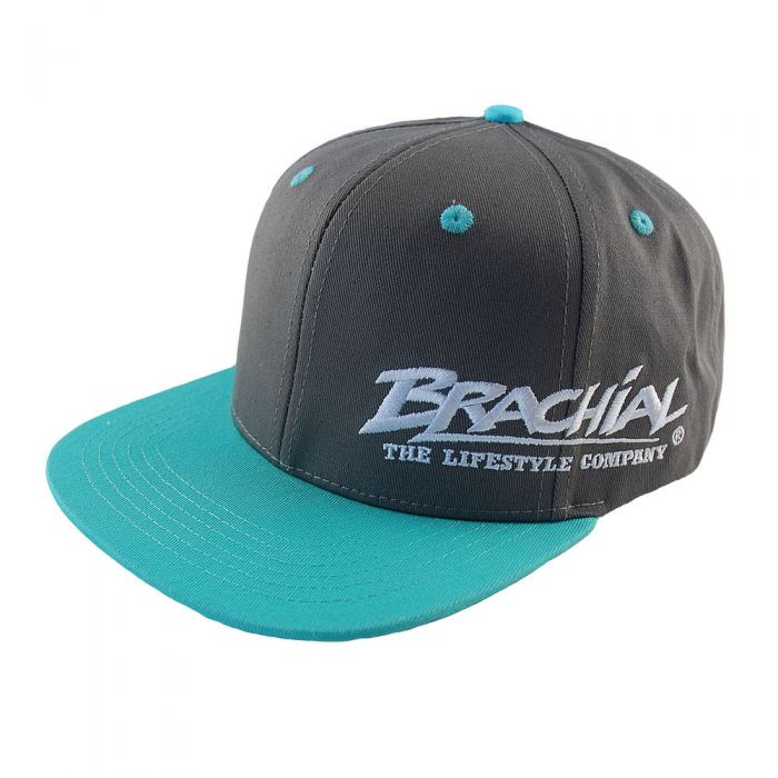 Brachial Snapback Cap Protect - Dark Grey/Aqua - One Size - Snapback Cap at MySupplementShop by Brachial The Lifestyle Company