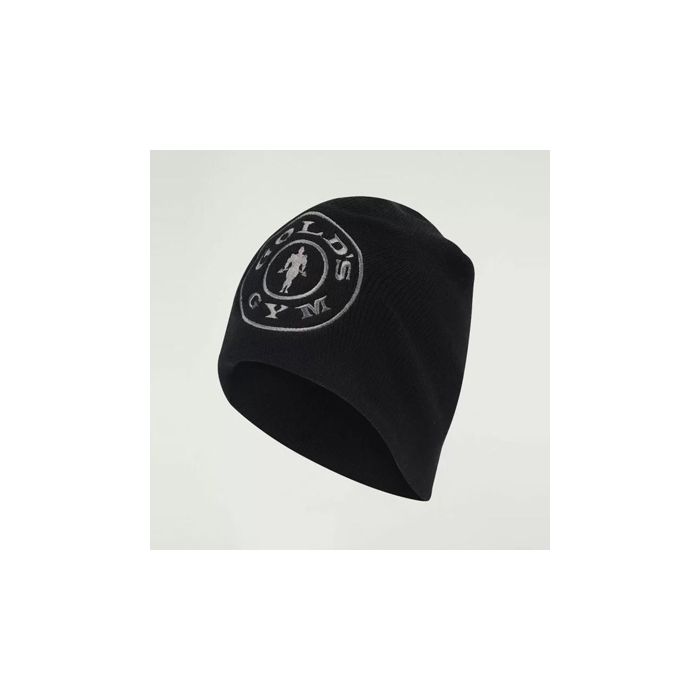 Golds Gym Knitted Beanie - Black - Beanie at MySupplementShop by Gold's Gym