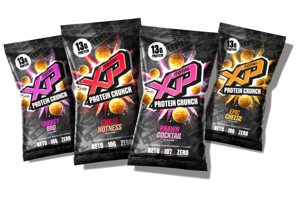 TOTAL XP Protein Crunch - Tasty High Protein Snacks 12 x 24g - Savoury Snack at MySupplementShop by Total XP