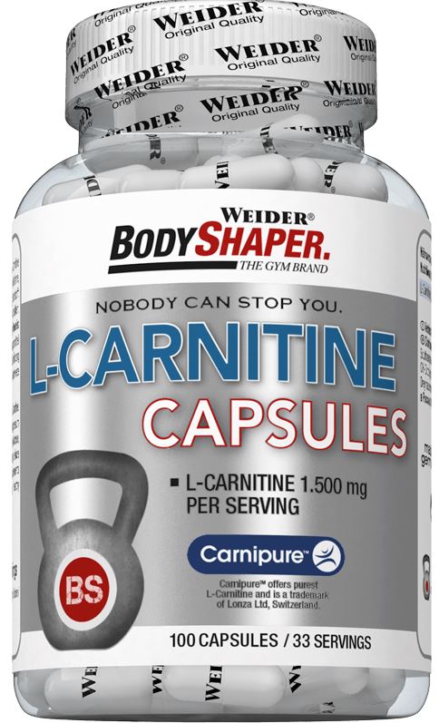 Weider L-Carnitine Capsules - 100 caps - Slimming and Weight Management at MySupplementShop by Weider