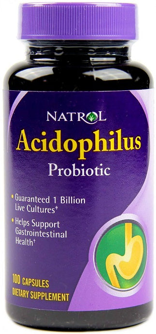 Natrol Acidophilus Probiotic - 100 caps - Health and Wellbeing at MySupplementShop by Natrol