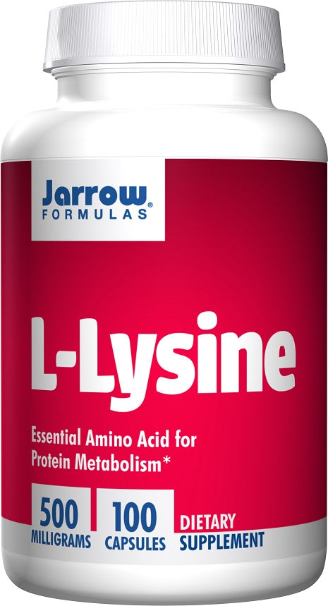 Jarrow Formulas L-Lysine, 500mg - 100 caps - Amino Acids and BCAAs at MySupplementShop by Jarrow Formulas