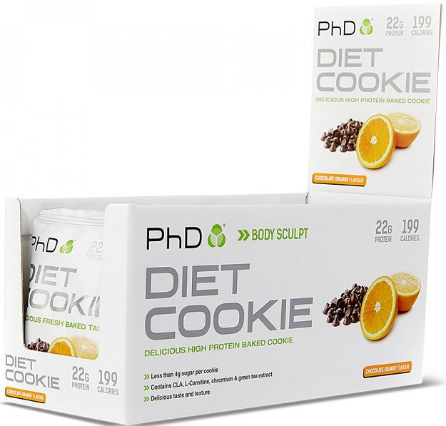 PhD Diet Cookie, Chocolate Orange - 12 cookies | High-Quality Health Foods | MySupplementShop.co.uk