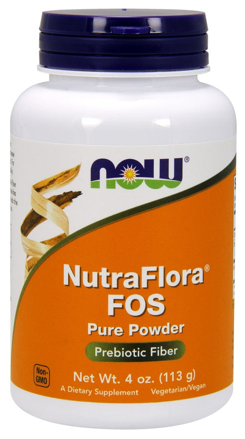 NOW Foods NutraFlora FOS, Pure Powder - 113g | High-Quality Health and Wellbeing | MySupplementShop.co.uk