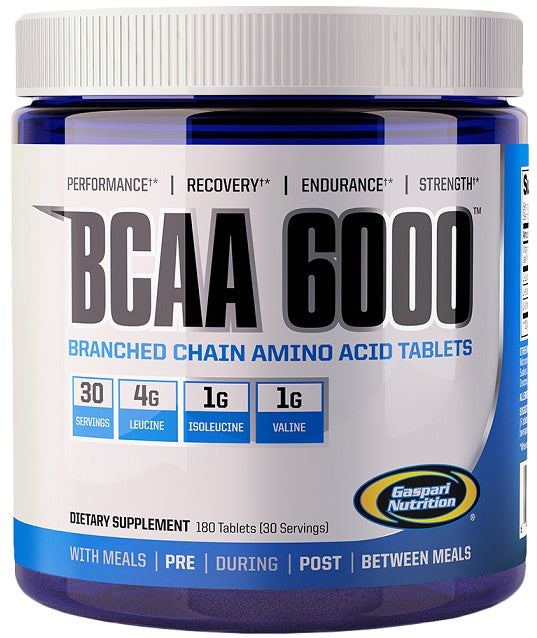 Gaspari Nutrition BCAA 6000 - 180 tablets | High-Quality Amino Acids and BCAAs | MySupplementShop.co.uk