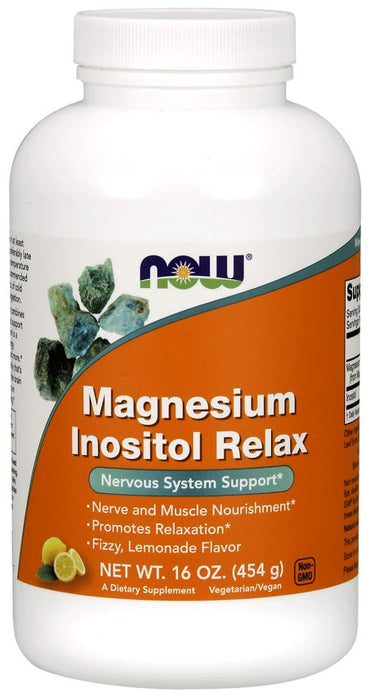 NOW Foods Magnesium Inositol Relax Powder - 454g - Vitamins & Minerals at MySupplementShop by NOW Foods