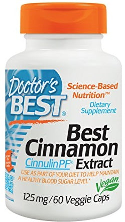 Doctor's Best Cinnamon Extract with CinnulinPF, 125mg - 60 vcaps | High-Quality Special Formula | MySupplementShop.co.uk