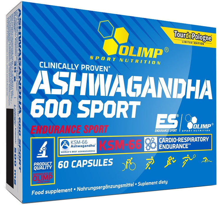 Olimp Nutrition Ashwagandha 600 Sport - 60 caps - Health and Wellbeing at MySupplementShop by Olimp Nutrition