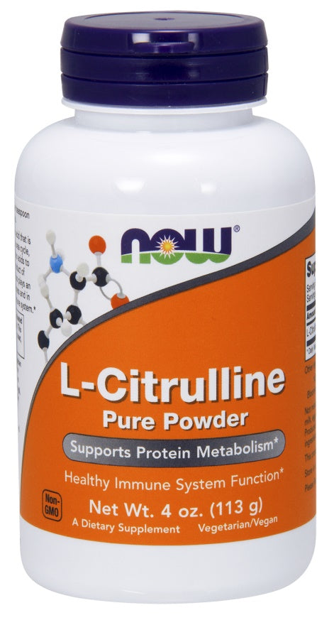 NOW Foods L-Citrulline, Pure Powder - 113g - Amino Acids and BCAAs at MySupplementShop by NOW Foods