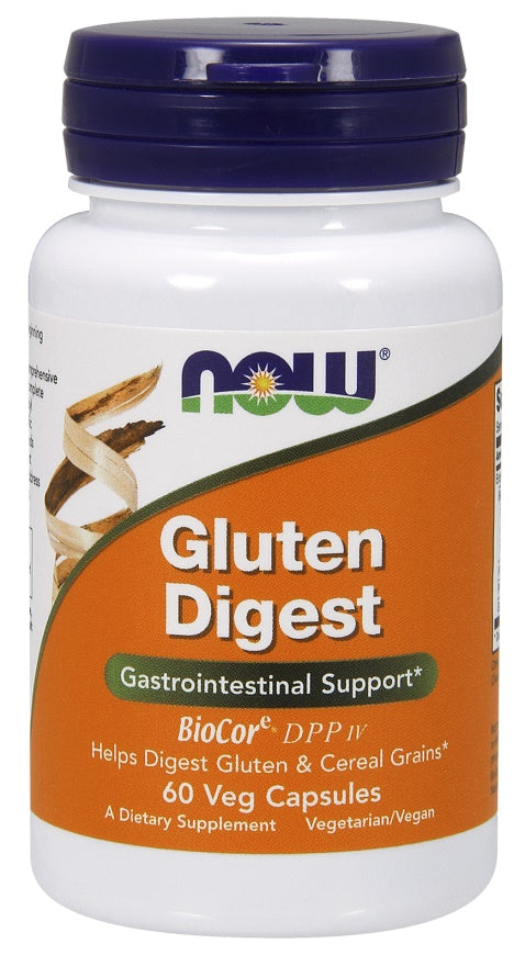 NOW Foods Gluten Digest - 60 vcaps | High-Quality Special Formula | MySupplementShop.co.uk