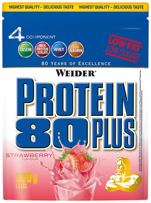 Weider Protein 80 Plus, Chocolate - 500 grams | High-Quality Protein | MySupplementShop.co.uk