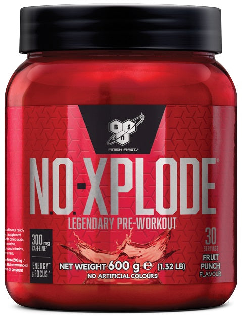 BSN NO Xplode, Blue Raz - 600 grams | High-Quality Nitric Oxide Boosters | MySupplementShop.co.uk