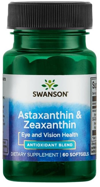 Swanson Astaxanthin & Zeaxanthin - 60 softgels - Health and Wellbeing at MySupplementShop by Swanson