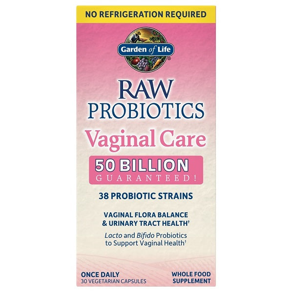 Garden of Life Raw Probiotics Vaginal Care (Shelf-Stable) - 30 vcaps | High-Quality Bacterial Cultures | MySupplementShop.co.uk