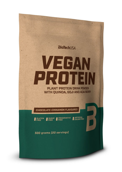 BioTechUSA Vegan Protein, Banana - 500g | High-Quality Protein Blends | MySupplementShop.co.uk