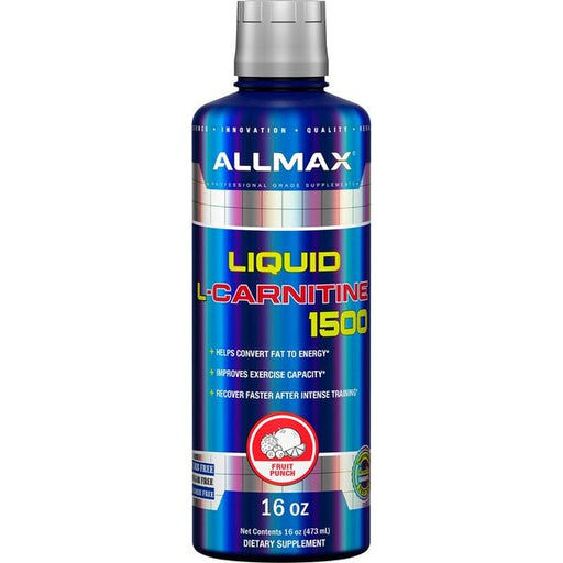 AllMax Nutrition Liquid L-Carnitine 1500, Fruit Punch - 473 ml. | High-Quality Slimming and Weight Management | MySupplementShop.co.uk